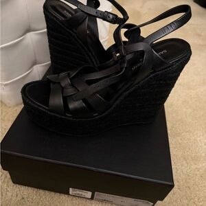 Saint Laurent Black wedges